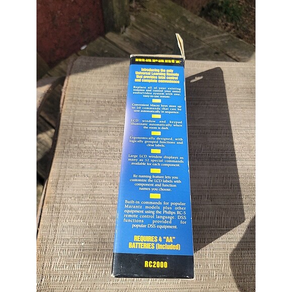 MARANTZ RC2000 Remote Control Universal Audio Learning Programmable Unused. - Picture 3 of 6